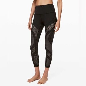 Lululemon Wunder Under High Rise Tight 25” Lace Black xx.